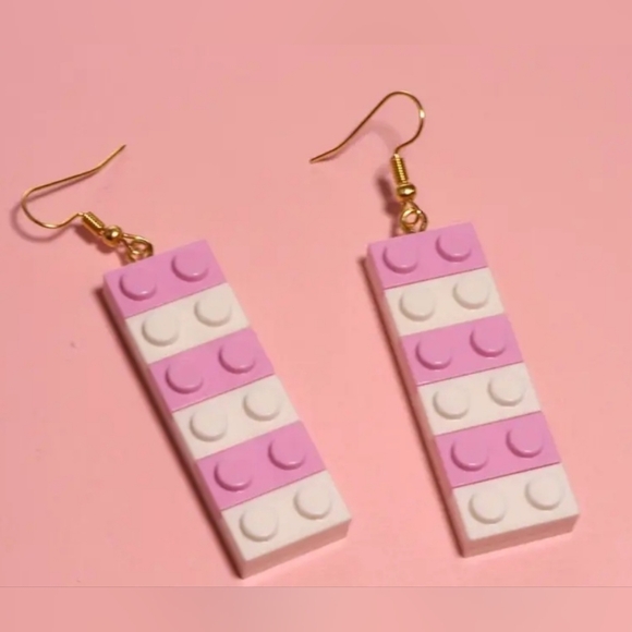 Lego Earrings. Customizable. - Picture 1 of 2